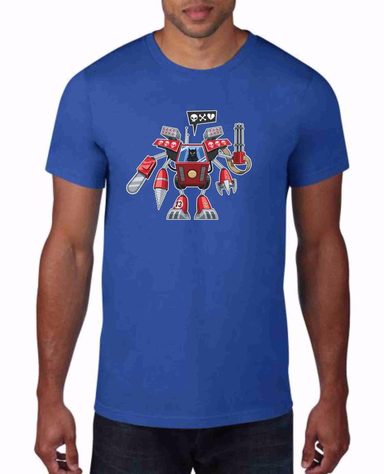 MAGLIETTA IN 100% COTONE UOMO/DONNA NERD ROYAL: ROBOTINO