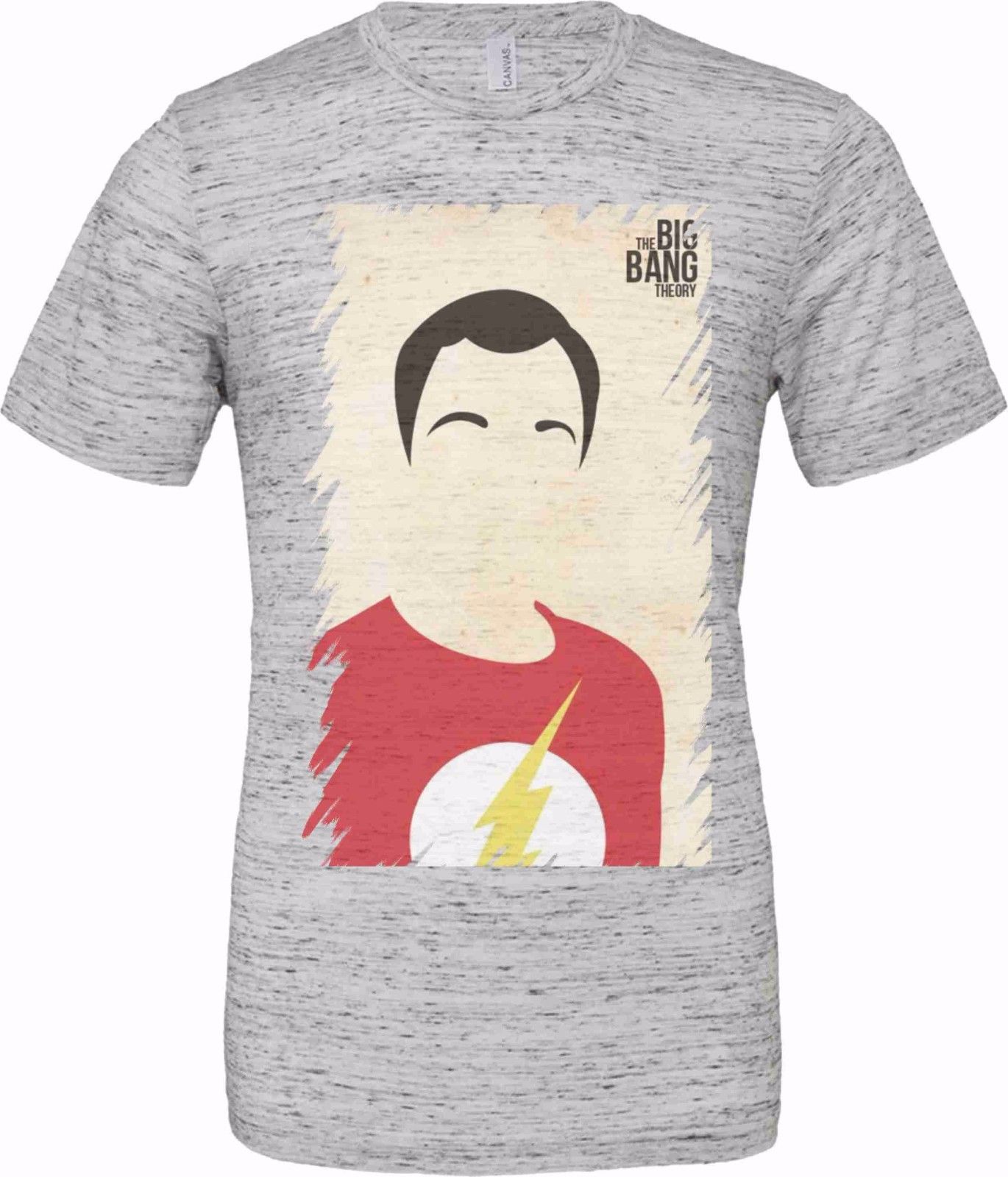 T-shirt unisex Poly-Cotton EFFETTO MARMO con stampa NER titolo: BIG BANG