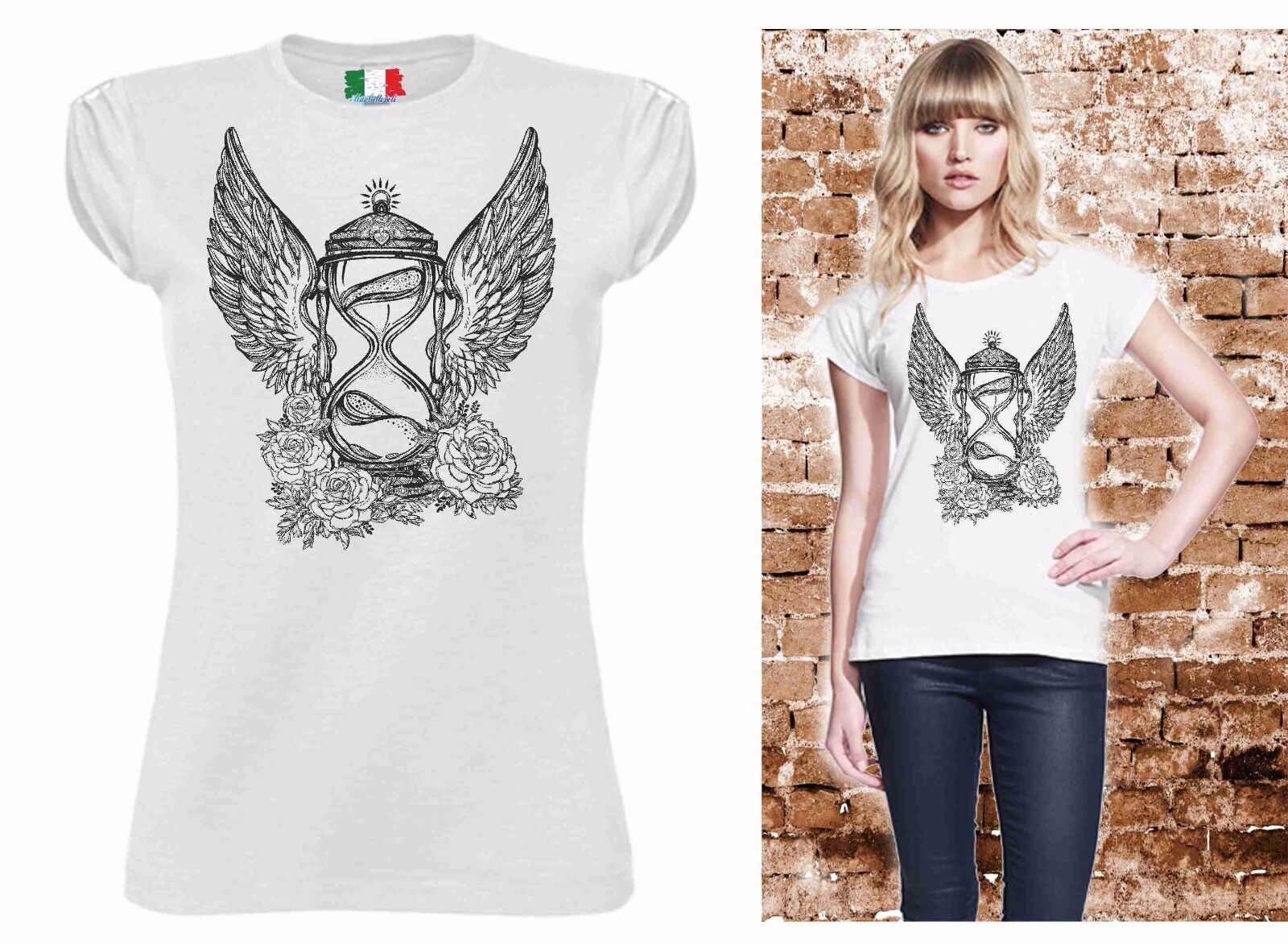 MAGLIETTA SEXY  DA DONNA IN 100% COTONE - COTONE FIAMMATO: TIME