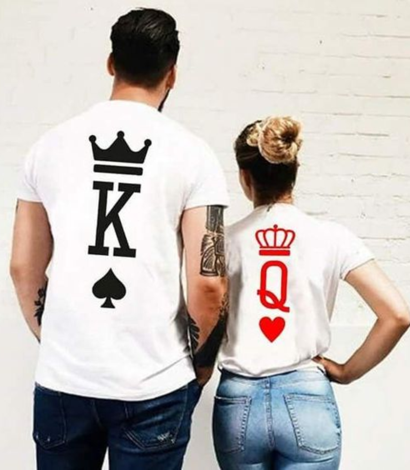 KIT DUE MAGLIETTE CON STAMPA RETRO K Q