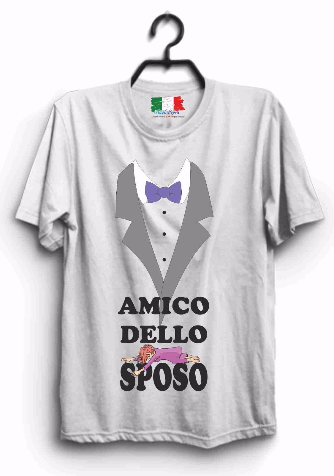MAGLIETTA IN 100% COTONE UOMO/DONNA PER MATRIMONI: AMICO