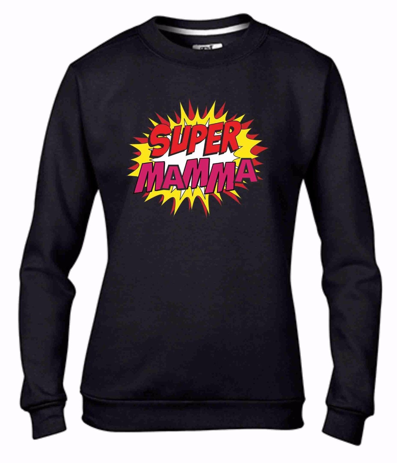 Felpa da girocollo Fashion: SUPER MA BIS