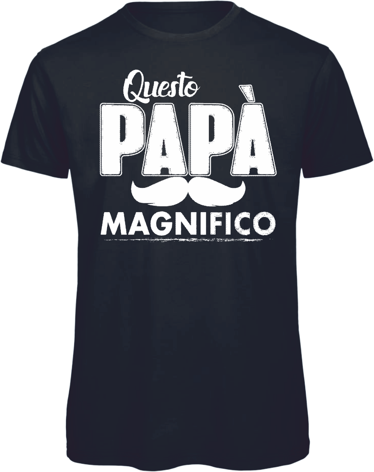 MAGLIETTA UOMO/DONNA NERA E BIANCA  CON STAMPA  QUESTO MAGNIFICO
