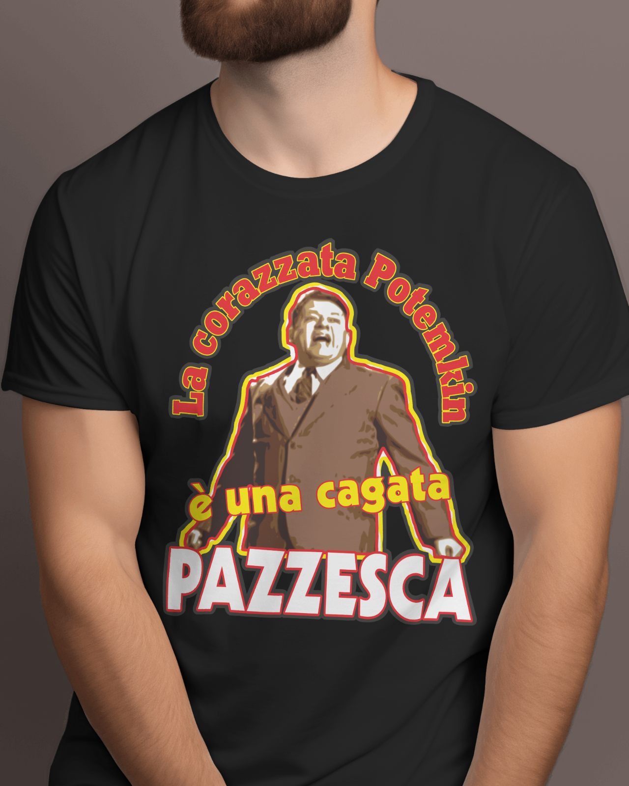 Maglietta vari colori con stampa La corazzata è una..