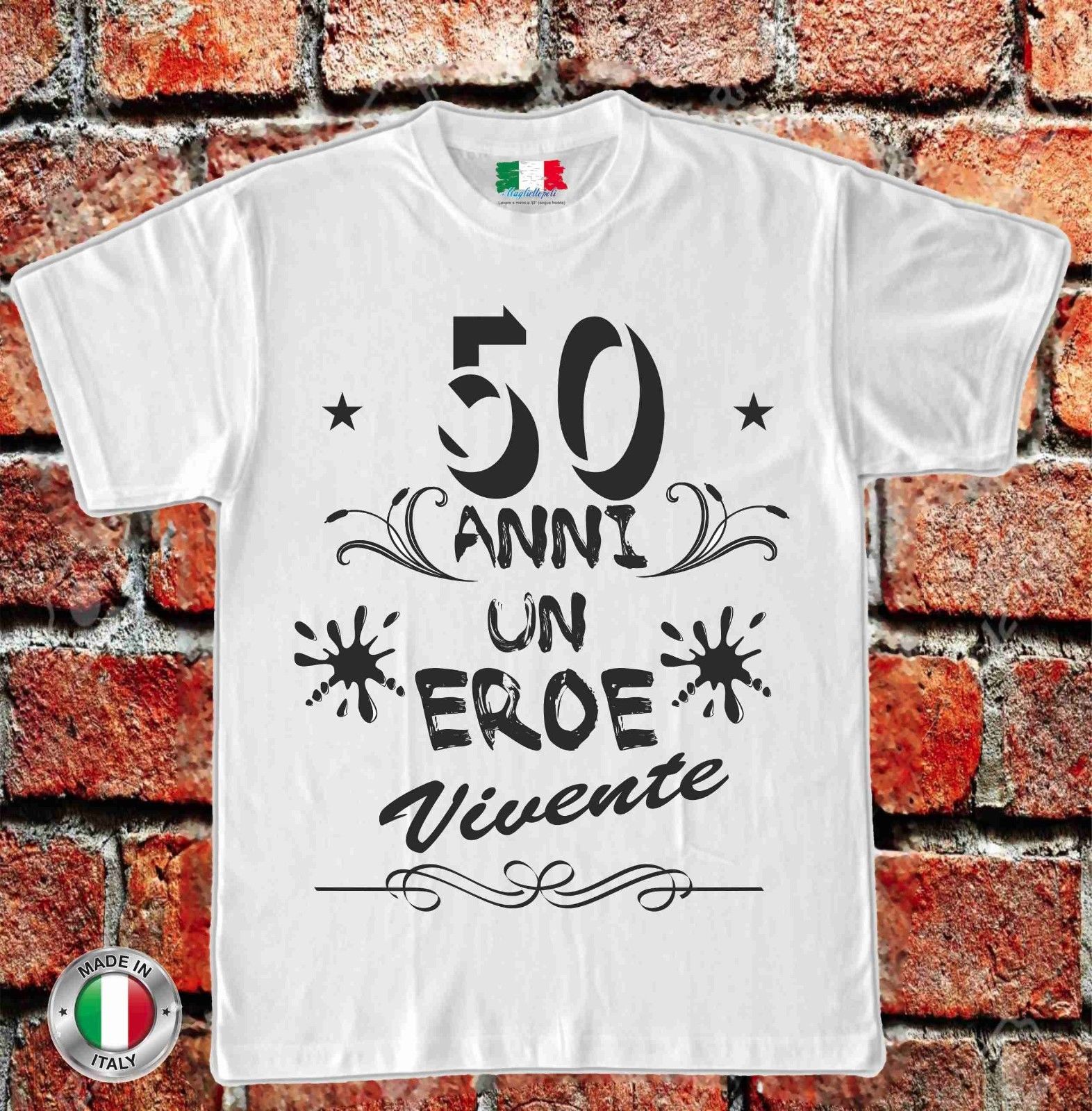 MAGLIETTA IN 100% COTONE UOMO/DONNA PER COMPLEANNO TITOLO: EROE