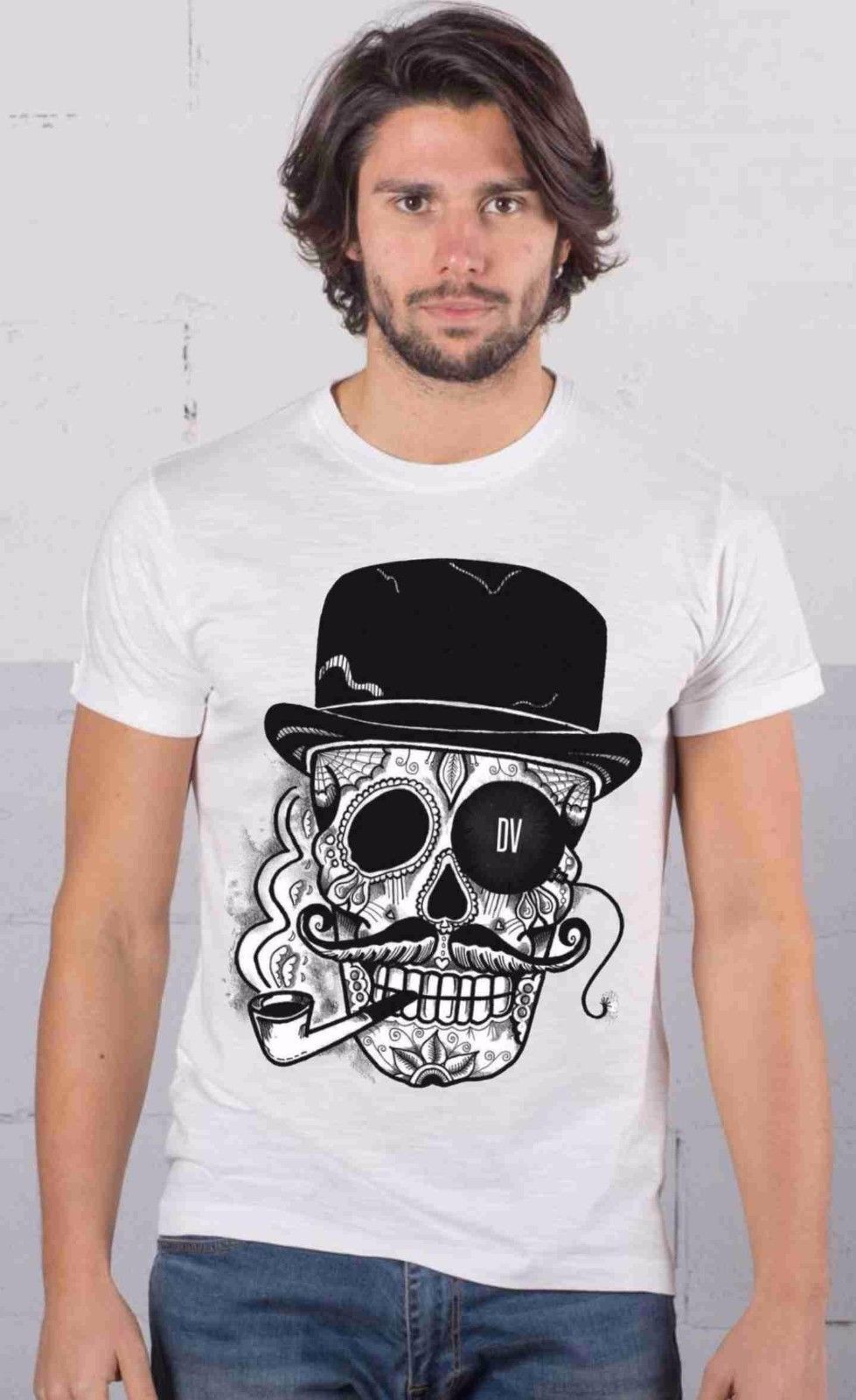 MAGLIETTA MADE IN ITALY FIAMMATO: SKULL DV