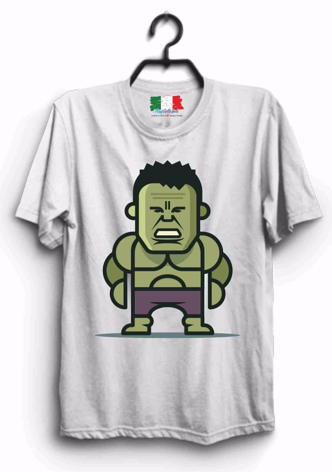 MAGLIETTA IN 100% COTONE UOMO/DONNA NERD: HULKS