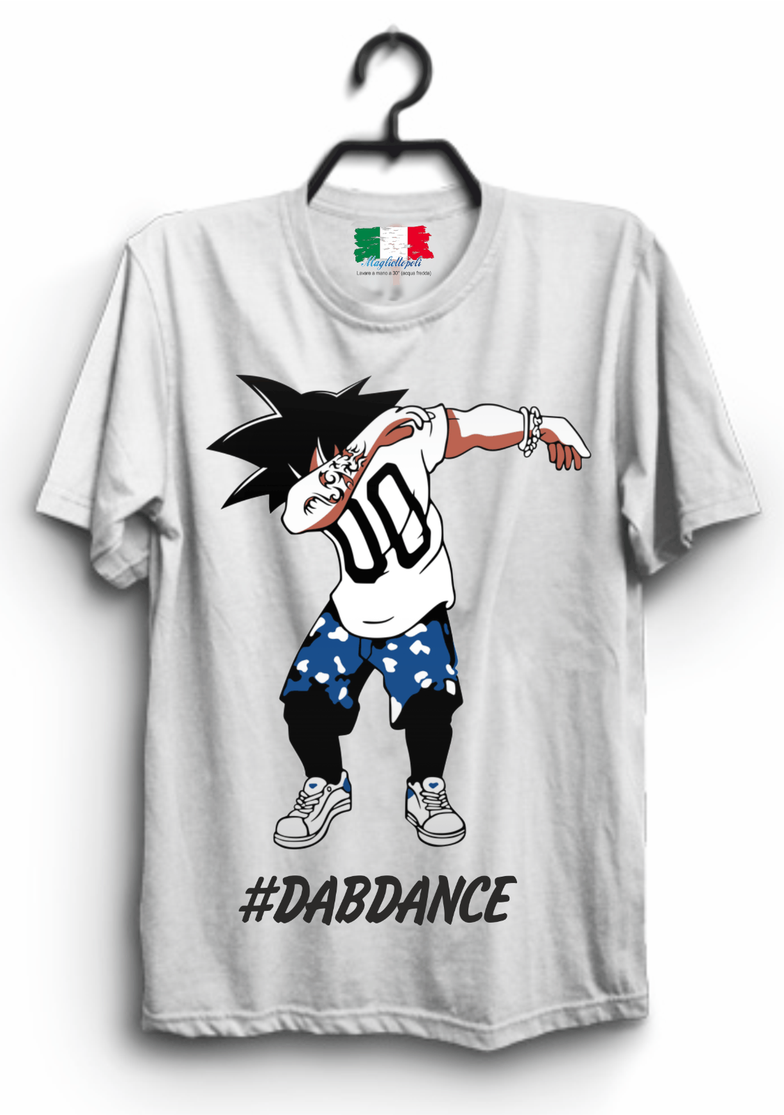 MAGLIETTA MADE IN ITALY PEZZO UNICO REALIZZATO ARTIGIANALMENTE TITOLO DABDANCE1