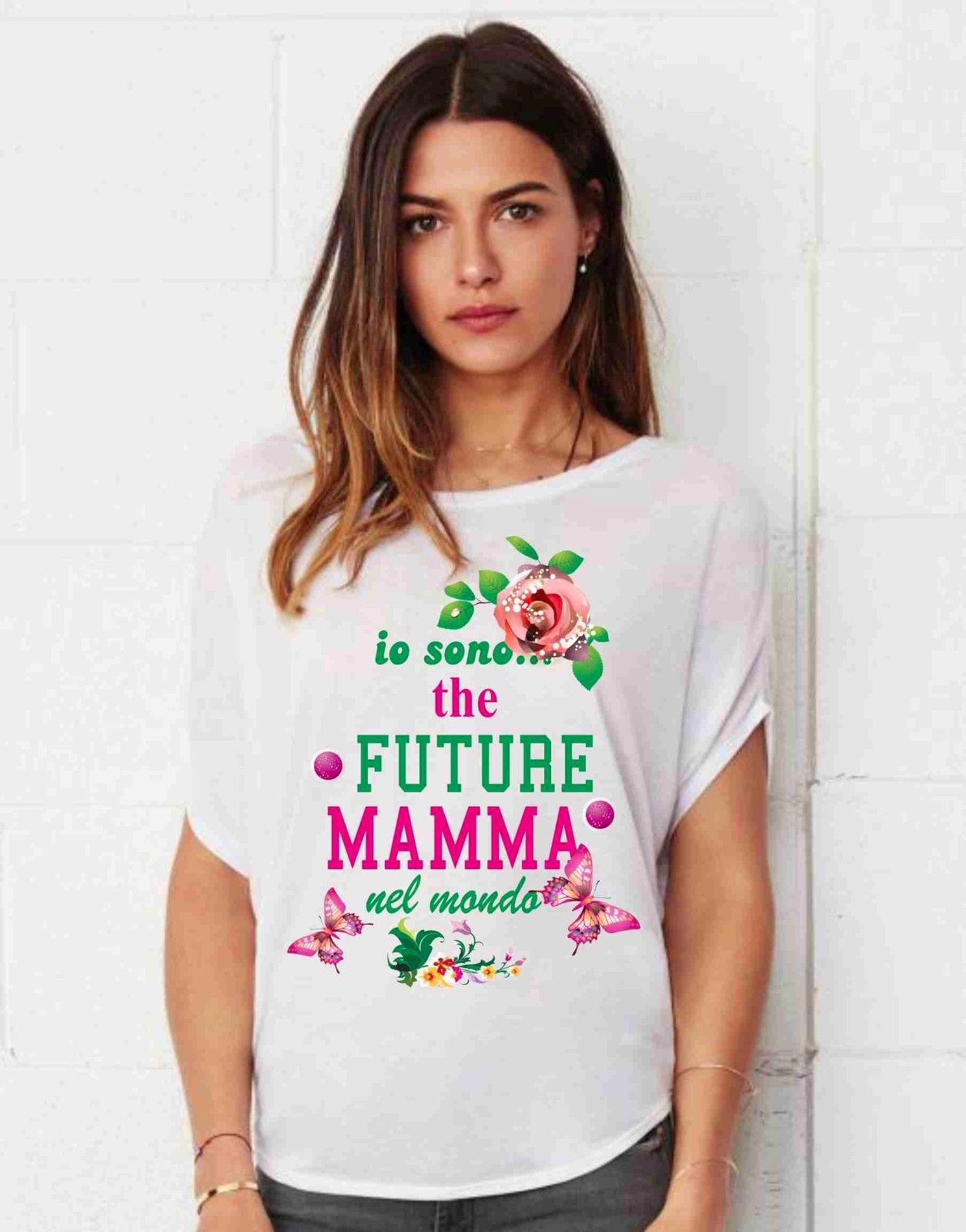 MAGLIETTE PREMAMAN  AMPIA VESTIBILITA' DAL TITOLO: FUTURE
