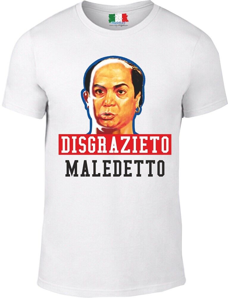 MAGLIETTA DA UOMO 100% COTONE BIANCO E COTONE FIAMMATO: DISGRAZIETO