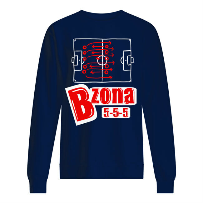 Felpa paricollo unisex con stampa BZONA