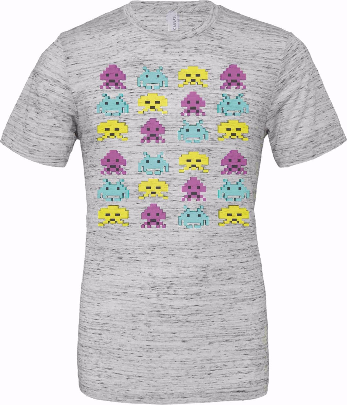 T-shirt unisex Poly-Cotton EFFETTO MARMO con stampa NER titolo: INVAS