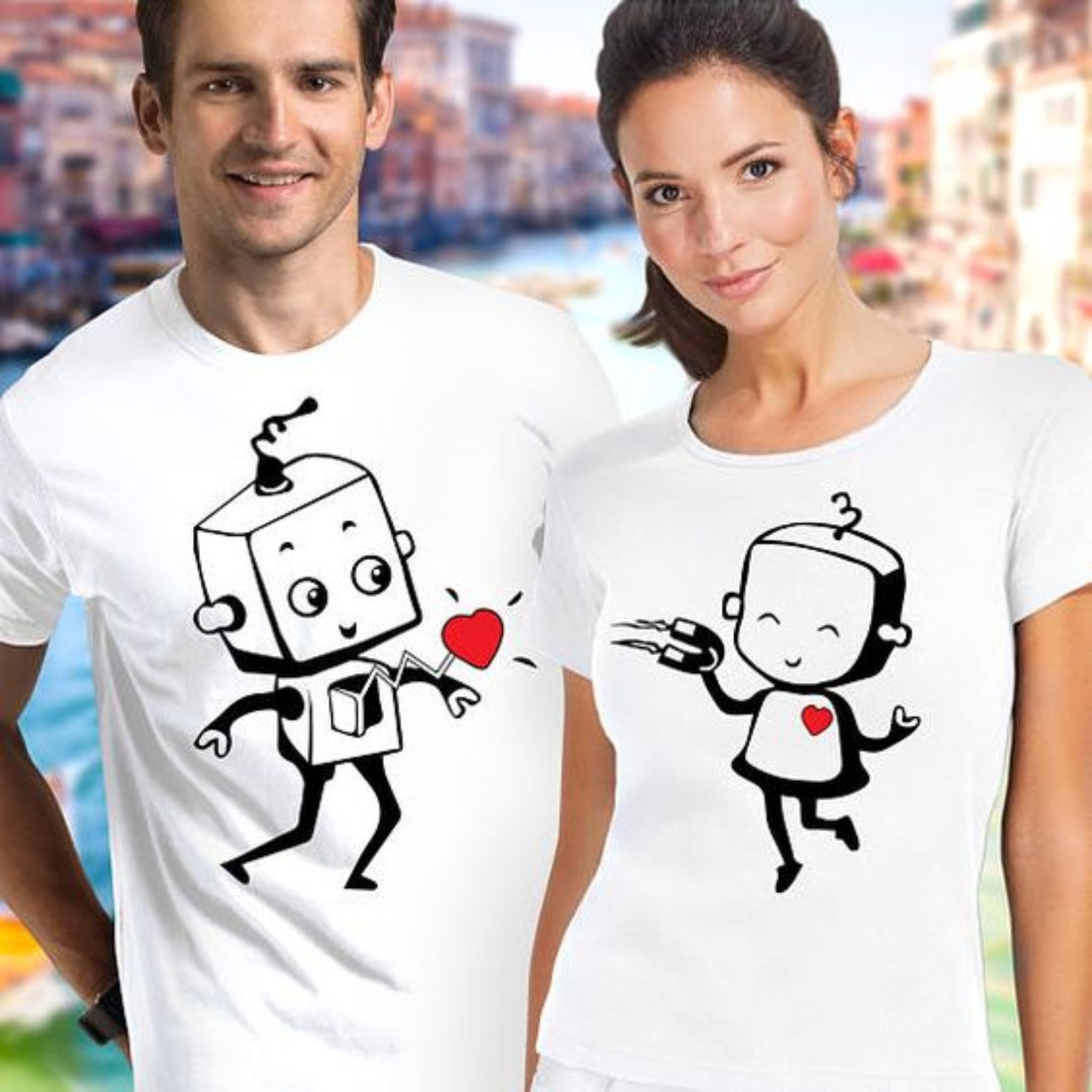 KIT DUE MAGLIETTE CON STAMPA  ROBOTINO