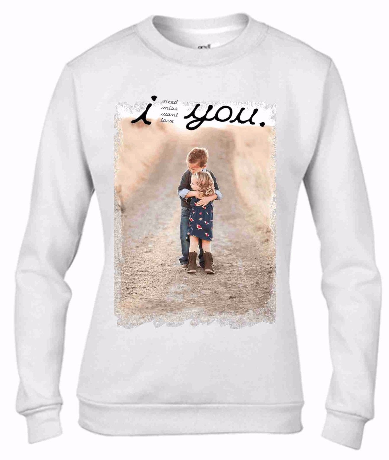 Felpa da girocollo Fashion: I YOU