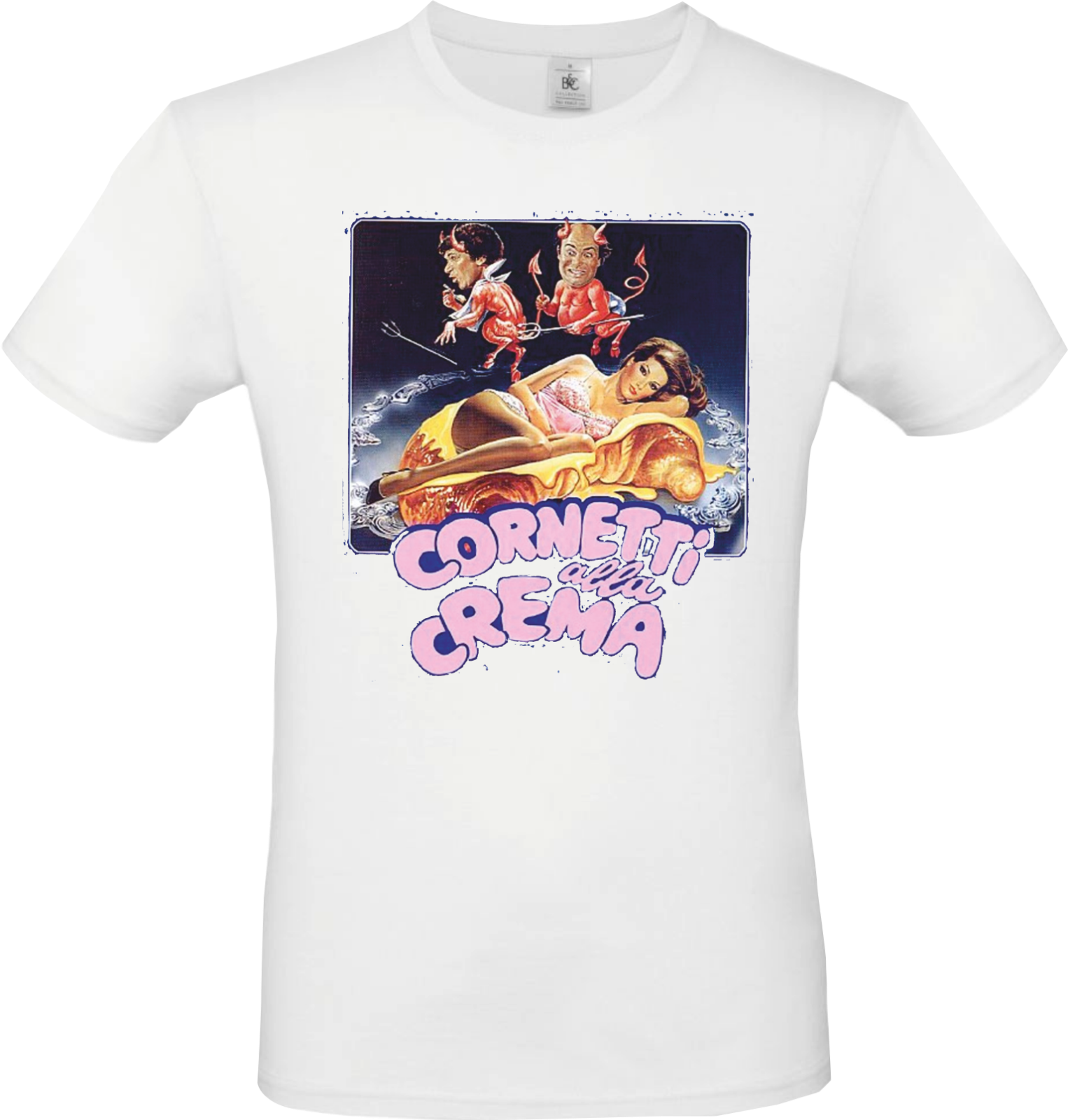 MAGLIETTA DA UOMO 100% COTONE BIANCO E COTONE FIAMMATO: CORNETTI..