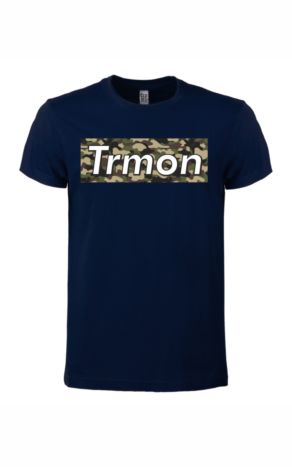 T-shirt effetto militare con stampa: Trmon serpente