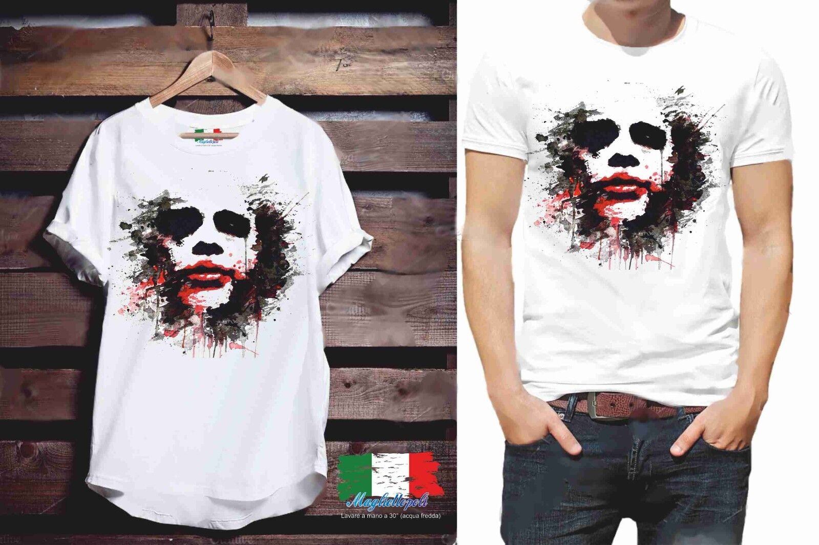 MAGLIETTA DA UOMO: COTONE FIAMMATO - COTONE CLASSICO JOK MACCHIE