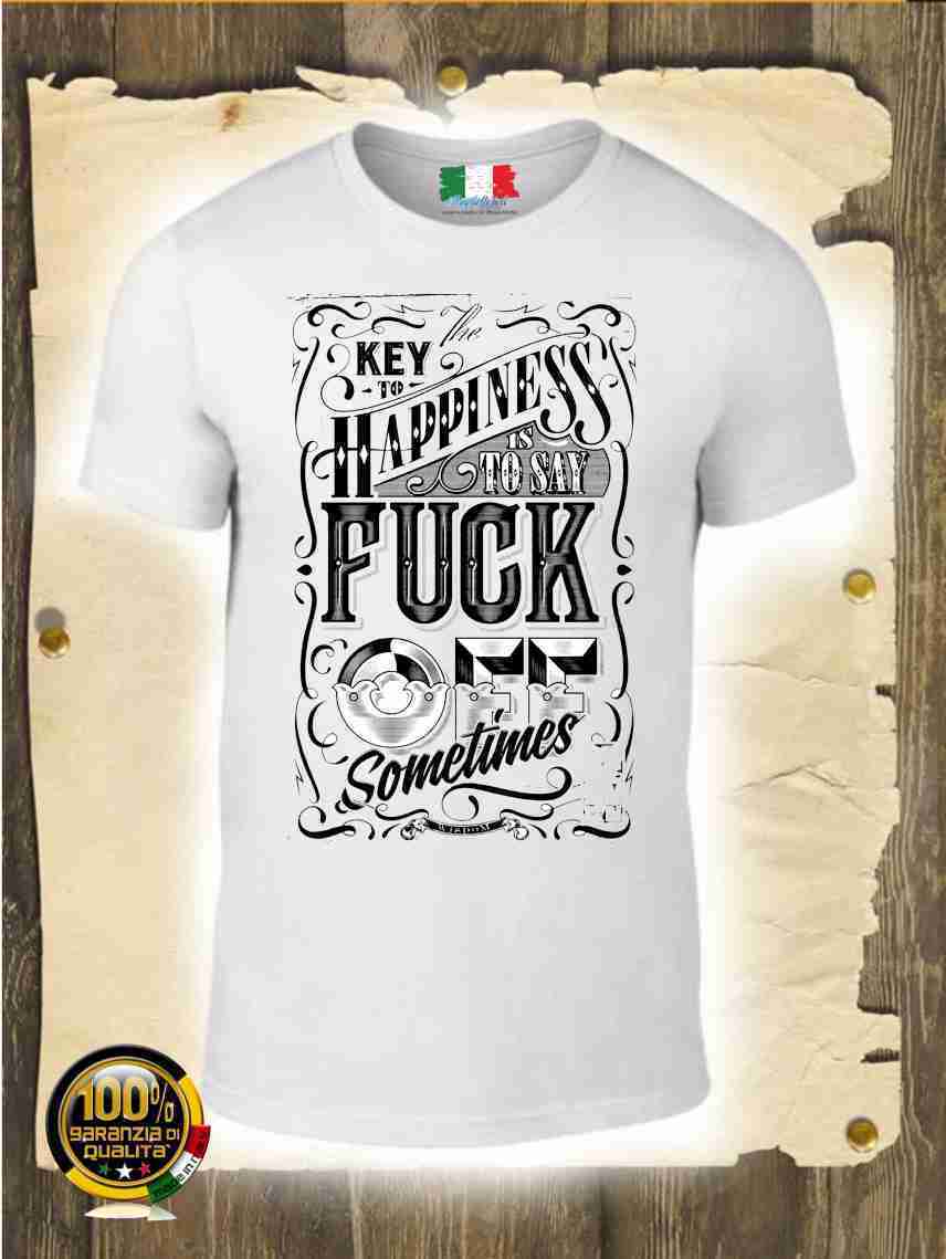 MAGLIETTA MADE IN ITALY PEZZO UNICO REALIZZATO ARTIGIANALMENTE:FUCK