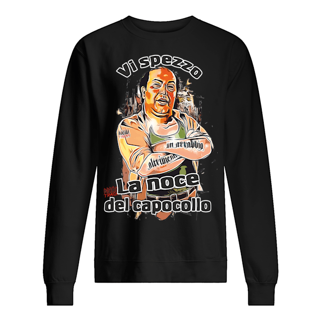 Felpa paricollo unisex con stampa  ti spezzo