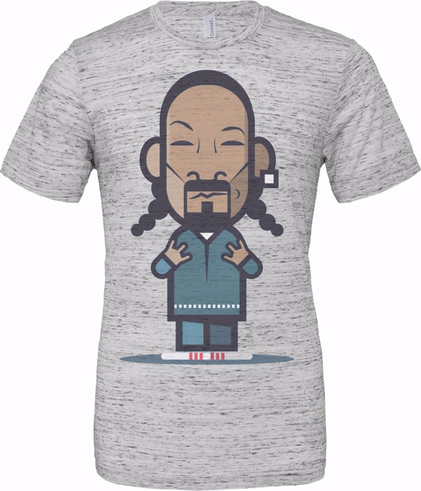 T-shirt unisex Poly-Cotton EFFETTO MARMO con stampa NER titolo: RAPPER