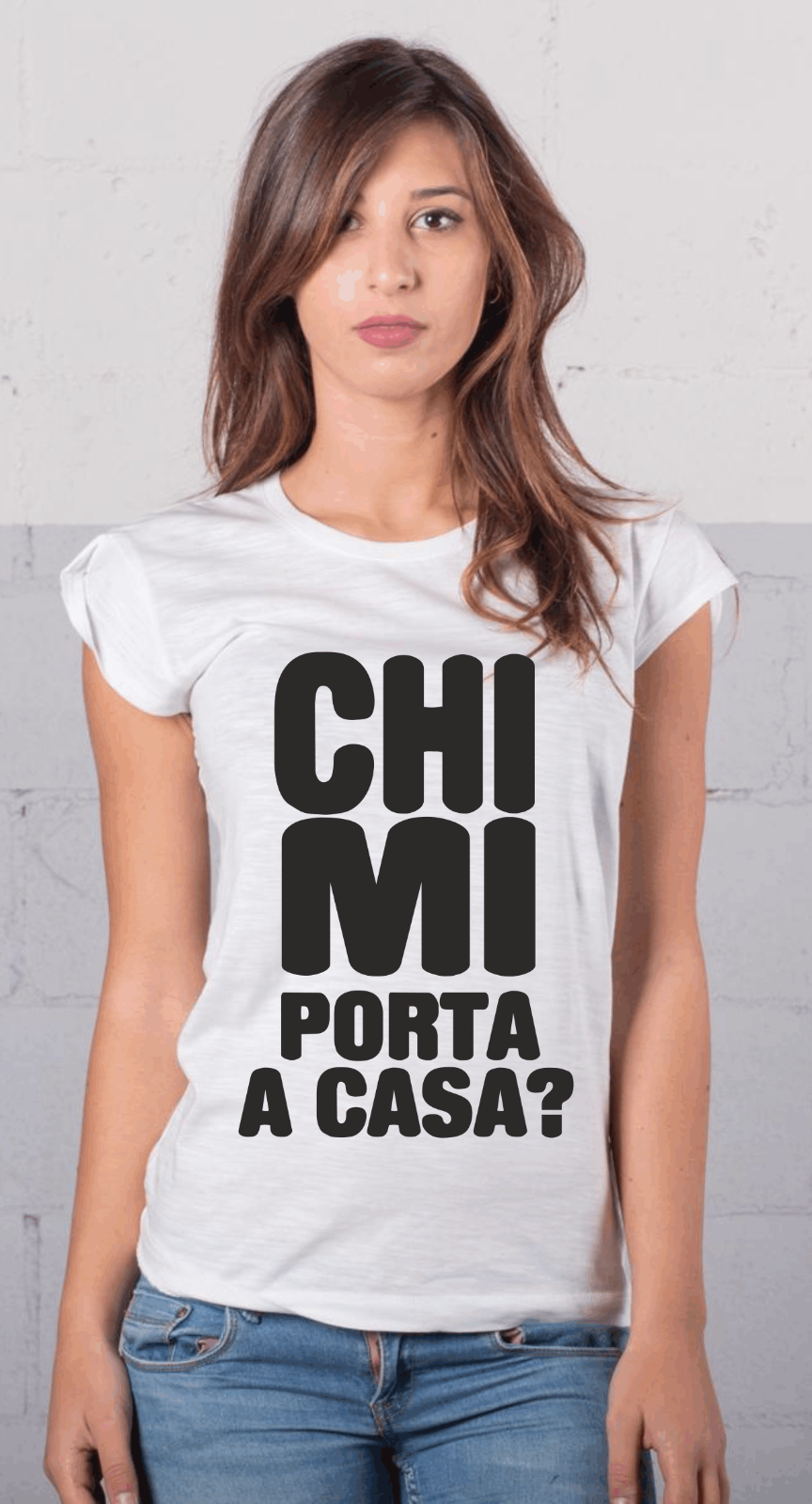MAGLIETTE FIAMMATE  MODELLO MANICHE ARRICCIATE E CLASSICO: CHI MI..