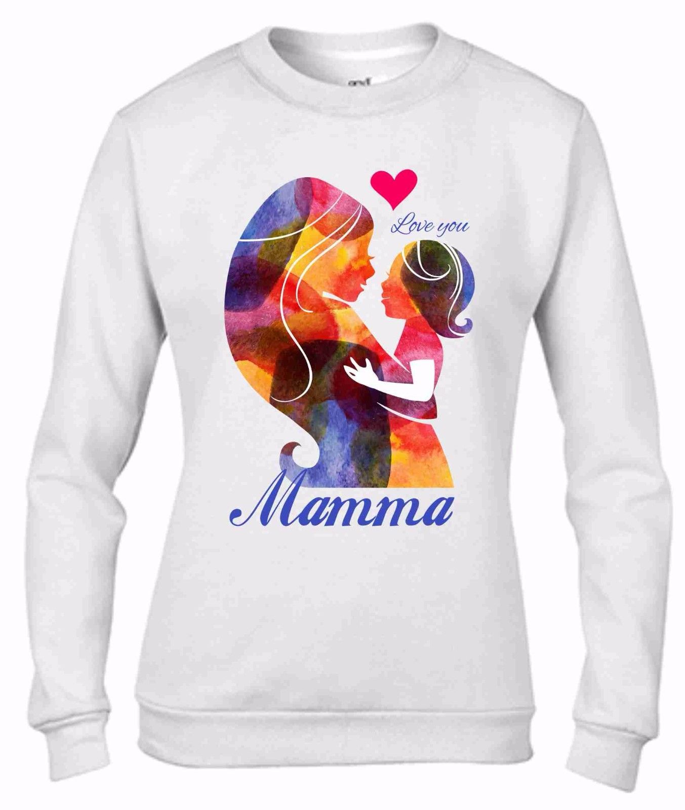 Felpa da girocollo Fashion: MAMMA LOVE