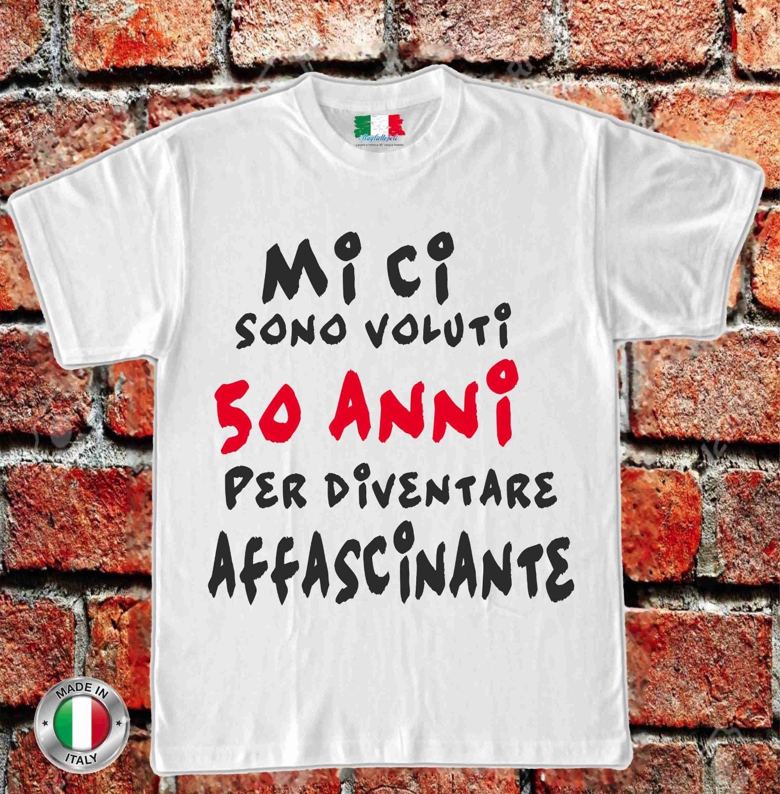 MAGLIETTA IN 100% COTONE UOMO/DONNA PER COMPLEANNO TITOLO: AFFASCINANTE
