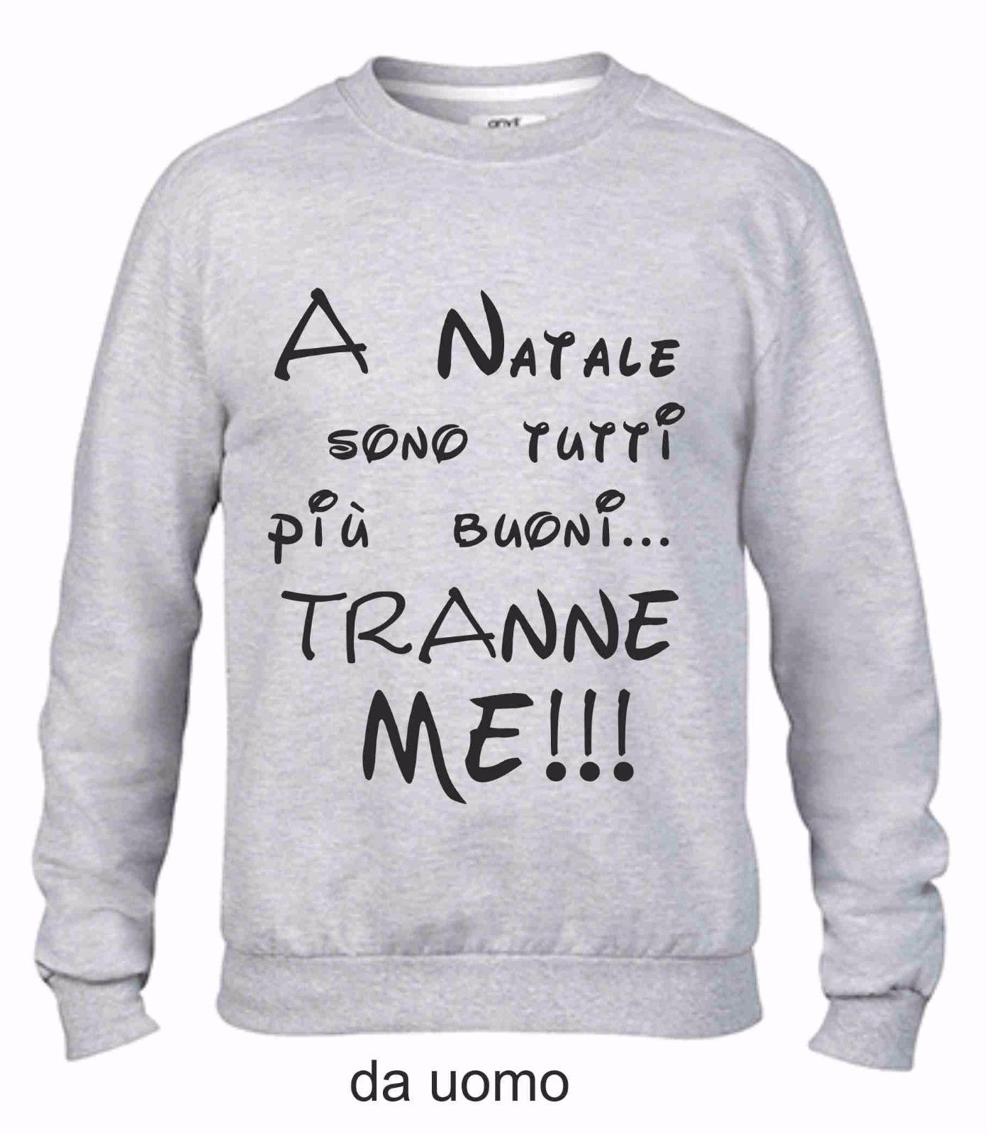 FELPA DA UOMO FASHION GIROCOLLO CON STAMPA: A NATALE