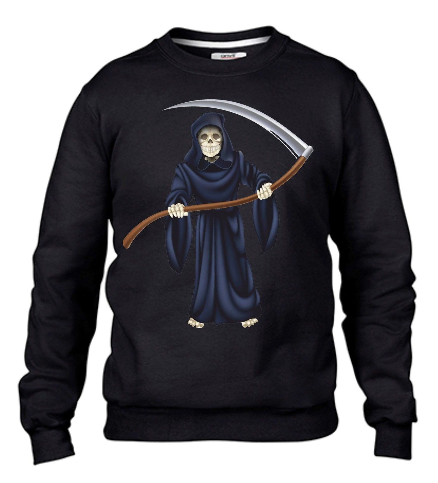 FELPA DA UOMO- DONNA FASHION GIROCOLLO CON STAMPA MORTE