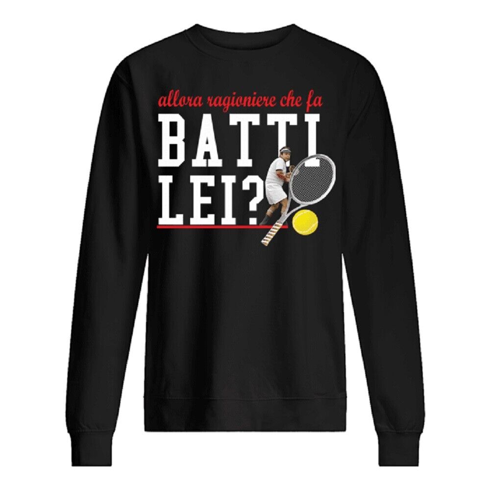 Felpa paricollo unisex con stampa: batti lei