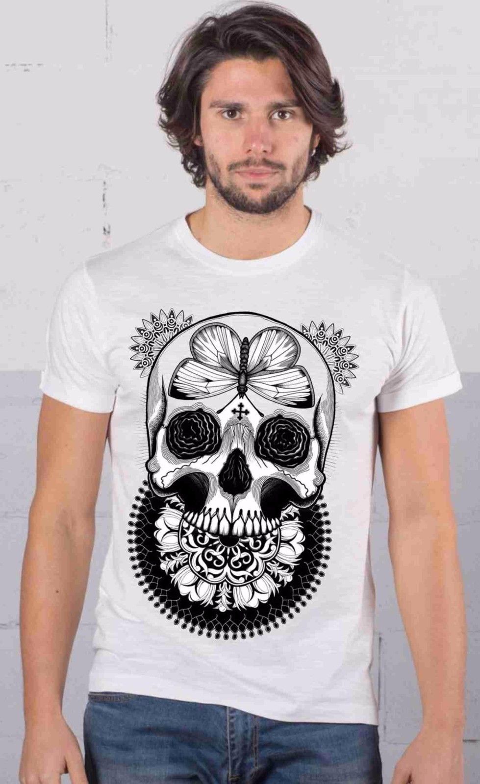 MAGLIETTA MADE IN ITALY FIAMMATO: SKULL F
