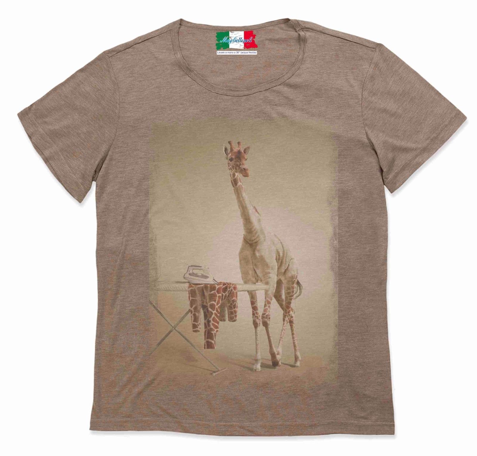 MAGLIETTA VINTAGE STAMPA: GIRAFFA