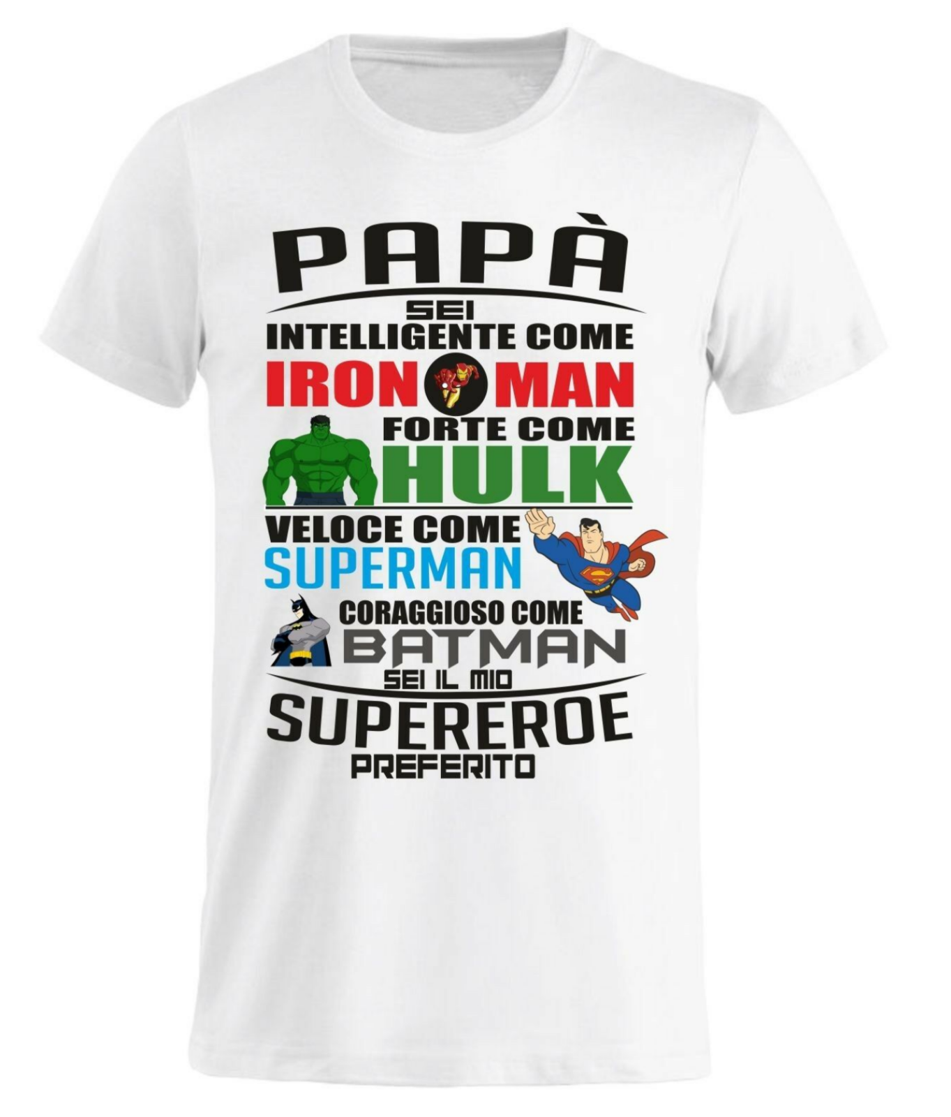 MAGLIETTA MADE IN ITALY IDEA REGALO PER LA FESTA DEL PAPA': EROE