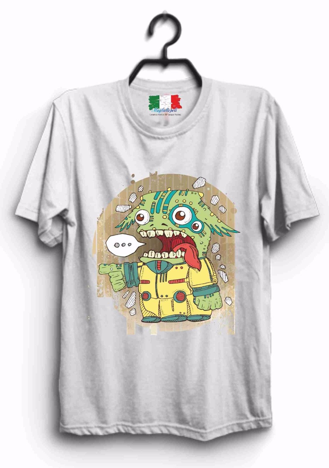 MAGLIETTA IN 100% COTONE UOMO/DONNA NERD: MONSTRO