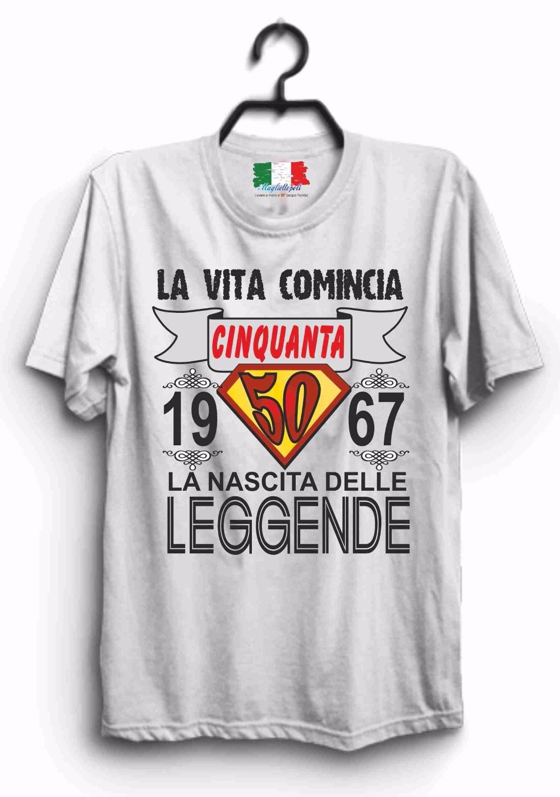 MAGLIETTA IN 100% COTONE UOMO/DONNA PER COMPLEANNI - LA VITA -
