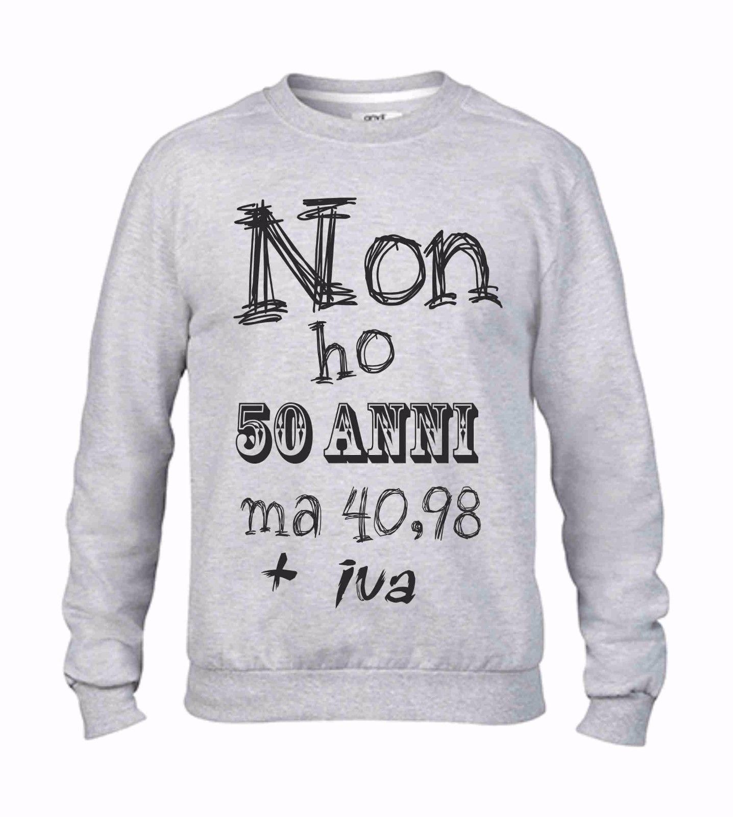 FELPA FASHION GIROCOLLO CON STAMPA NON HO...