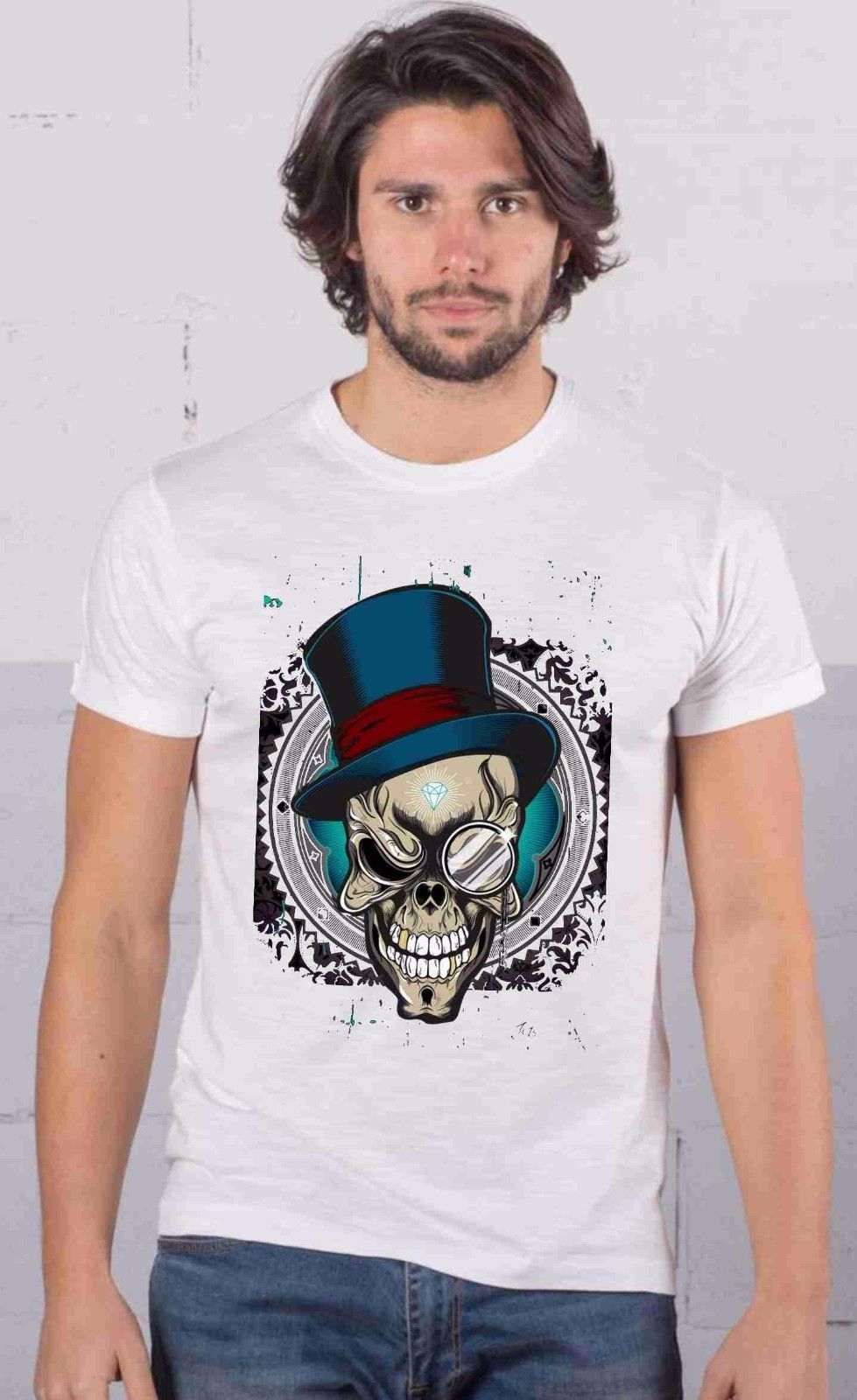 MAGLIETTA MADE IN ITALY FIAMMATO: SKULL CONTE