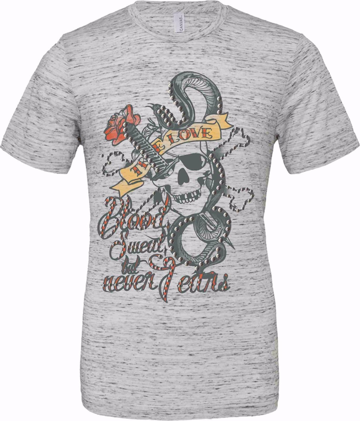 T-shirt unisex Poly-Cotton EFFETTO MARMO con stampa titolo: SERPENTE