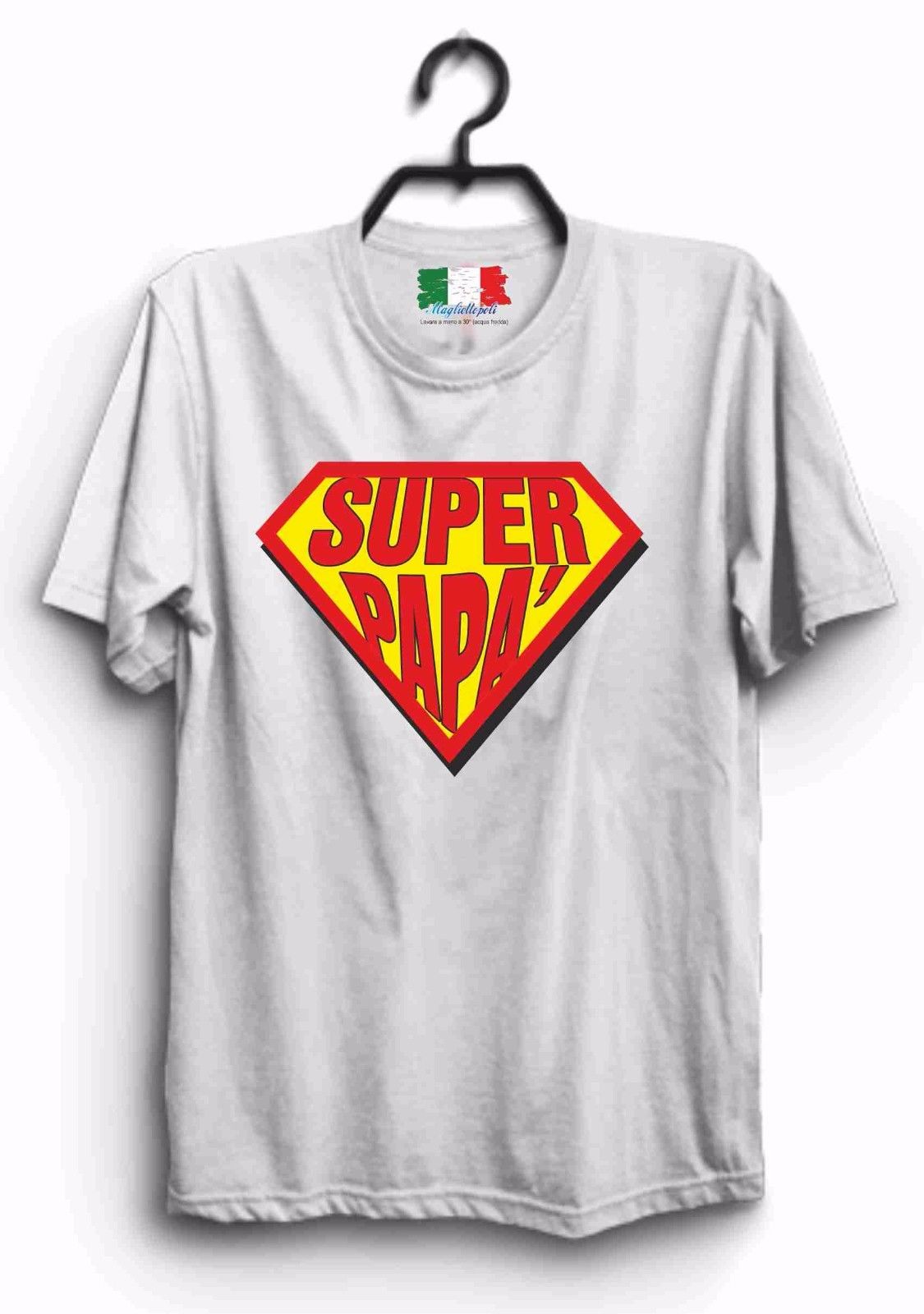 MAGLIETTA MADE IN ITALY IDEA REGALO PER LA FESTA DEL PAPA': SUPER PAP