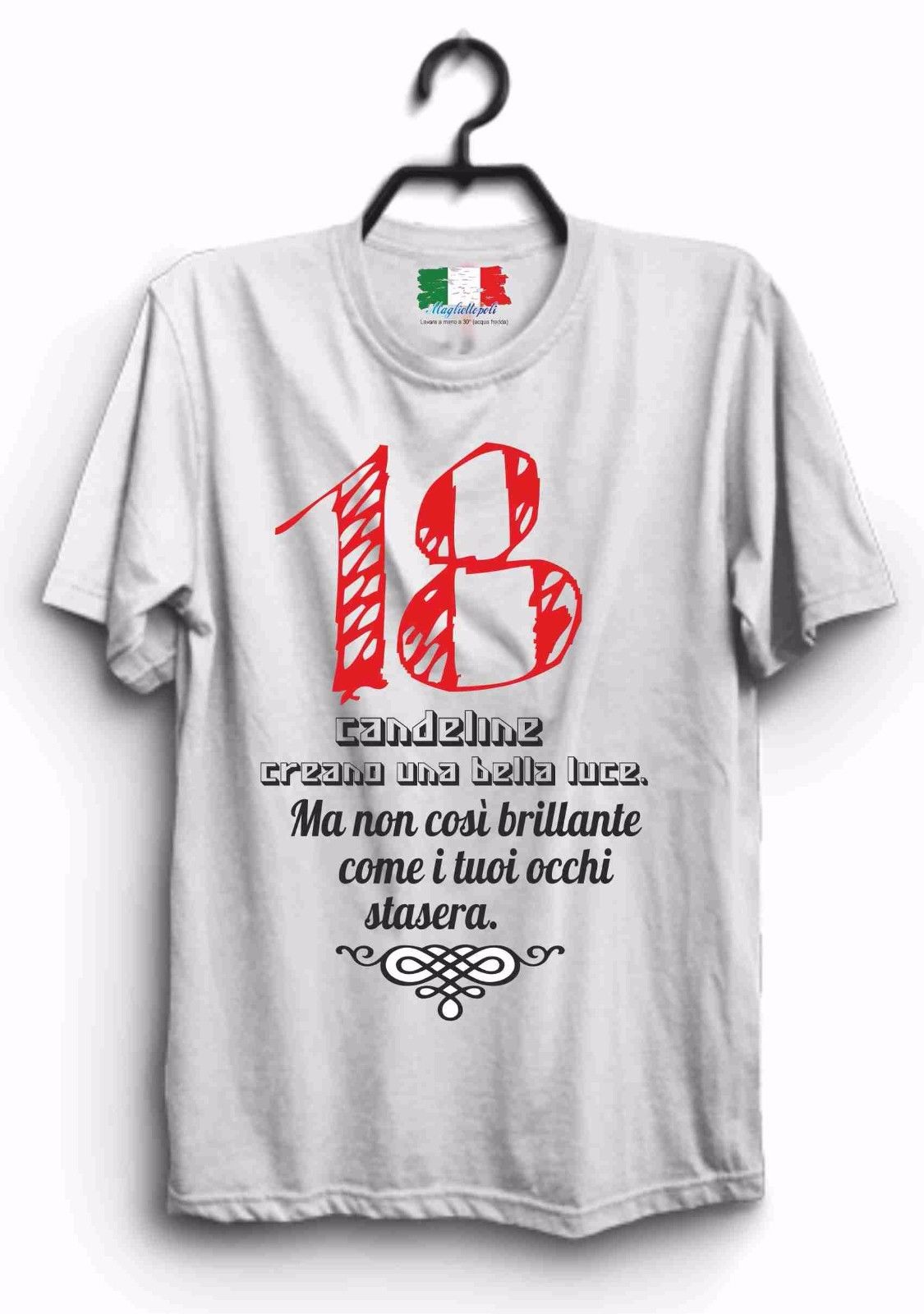 MAGLIETTA IN 100% COTONE UOMO/DONNA PER 18 ANNI TITOLO: CANDELINE