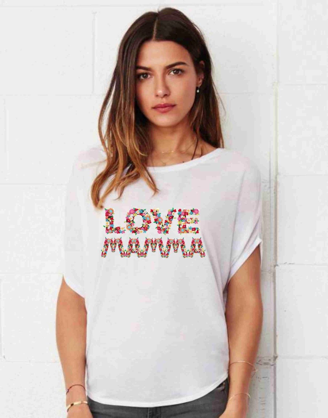 MAGLIETTE PREMAMAN  AMPIA VESTIBILITA' DAL TITOLO:  LOVE MAMMA