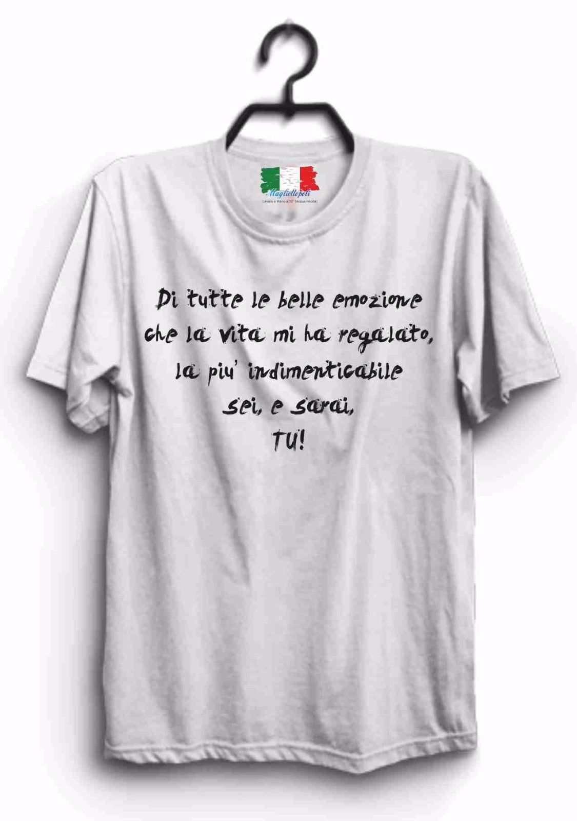 MAGLIETTA IN 100% COTONE UOMO/DONNA FRASE: BELLA EMOZIONE