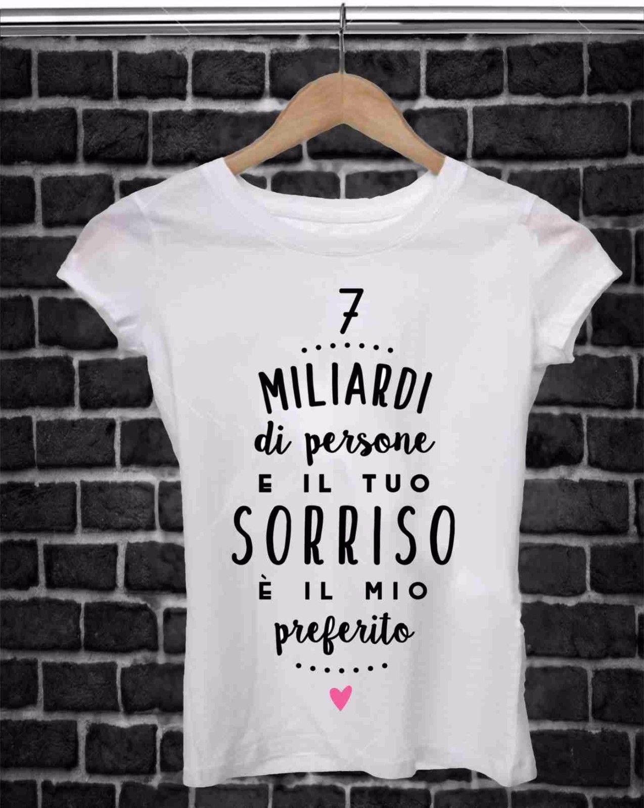 MAGLIETTA PER SAN VALENTINO UOMO/DONNA FRASE: 7 MILIARDI