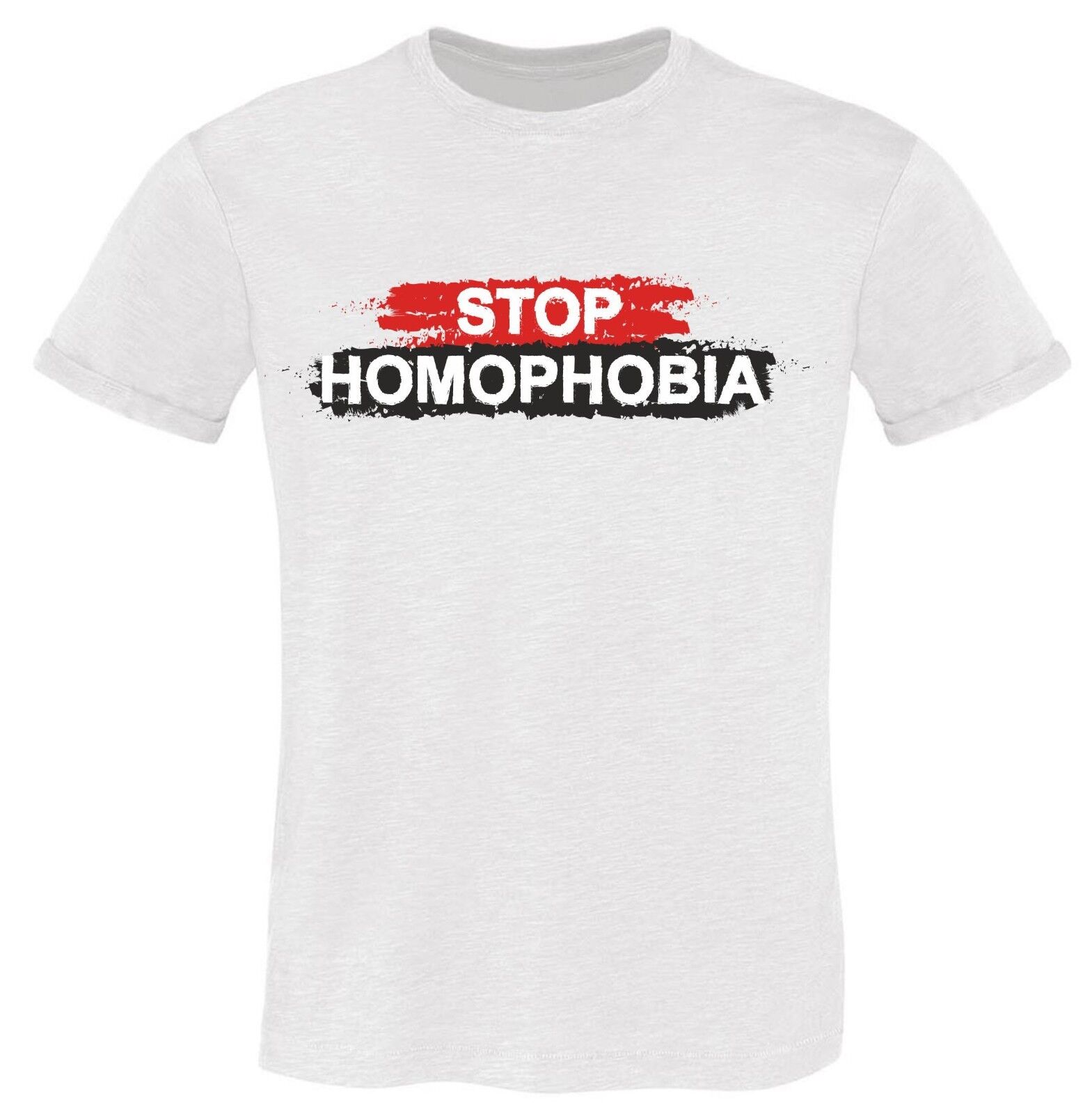 MAGLIETTE FIAMMATE MADE IN ITALY DA UOMO: STOP HOMOPHOBIA LOGO