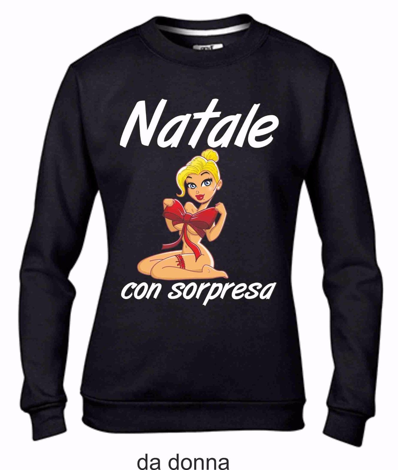 Felpa da girocollo Fashion DA DONNA CON STAMPA: SORPRESA