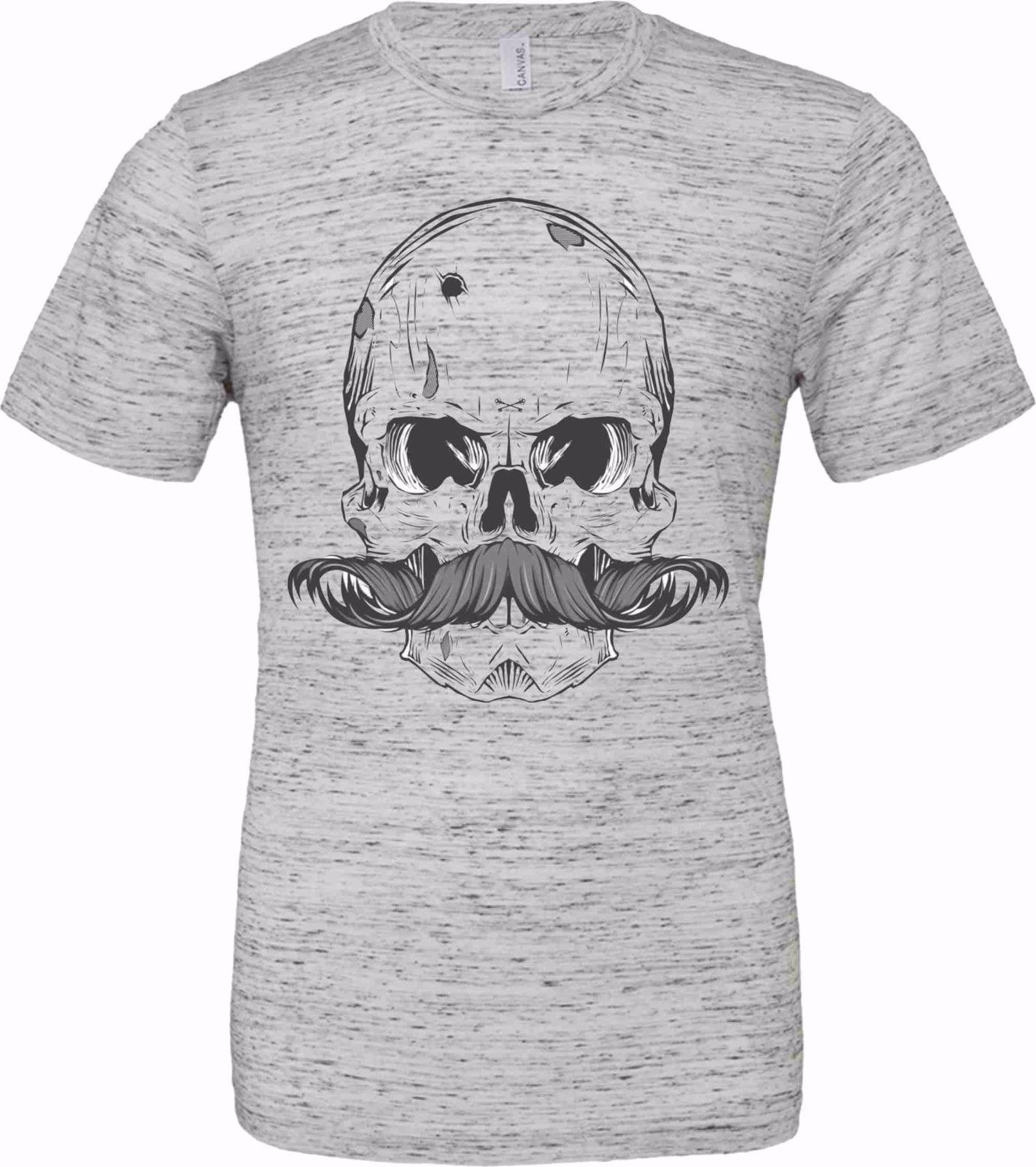 T-shirt unisex Poly-Cotton EFFETTO MARMO con stampa titolo: SKULL HIPSTER