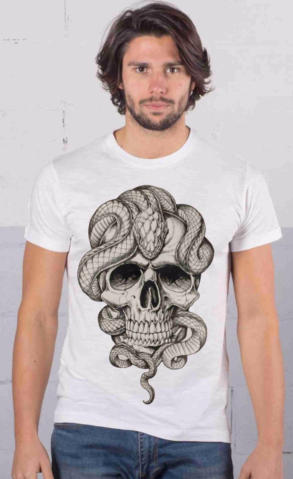 MAGLIETTA MADE IN ITALY FIAMMATO: SKULL POLIPO
