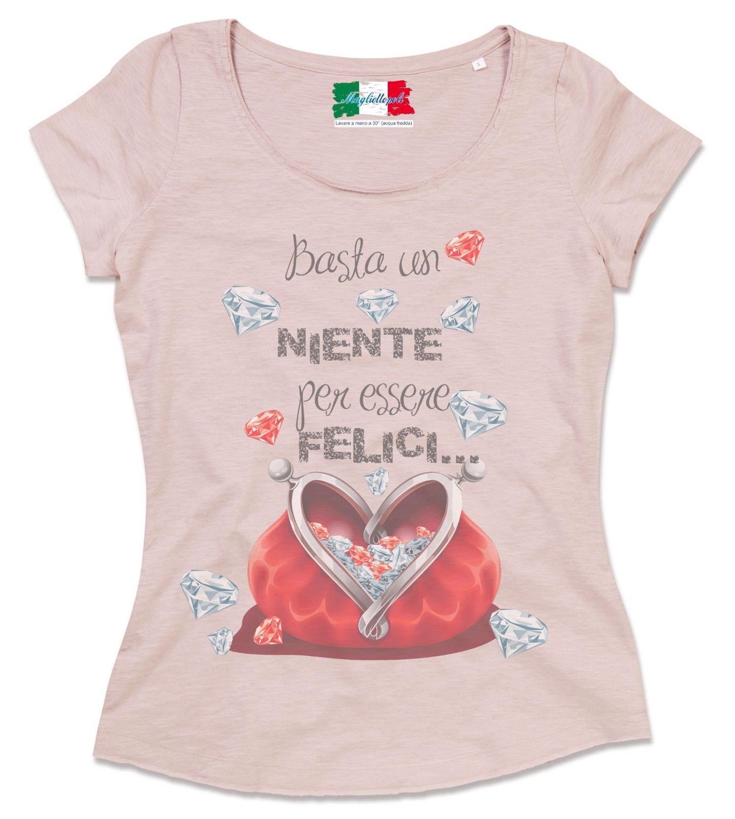 MAGLIETTA DA DONNA  MADE IN ITALY  TESSUTO FIAMMATO COLORATO: FELICE