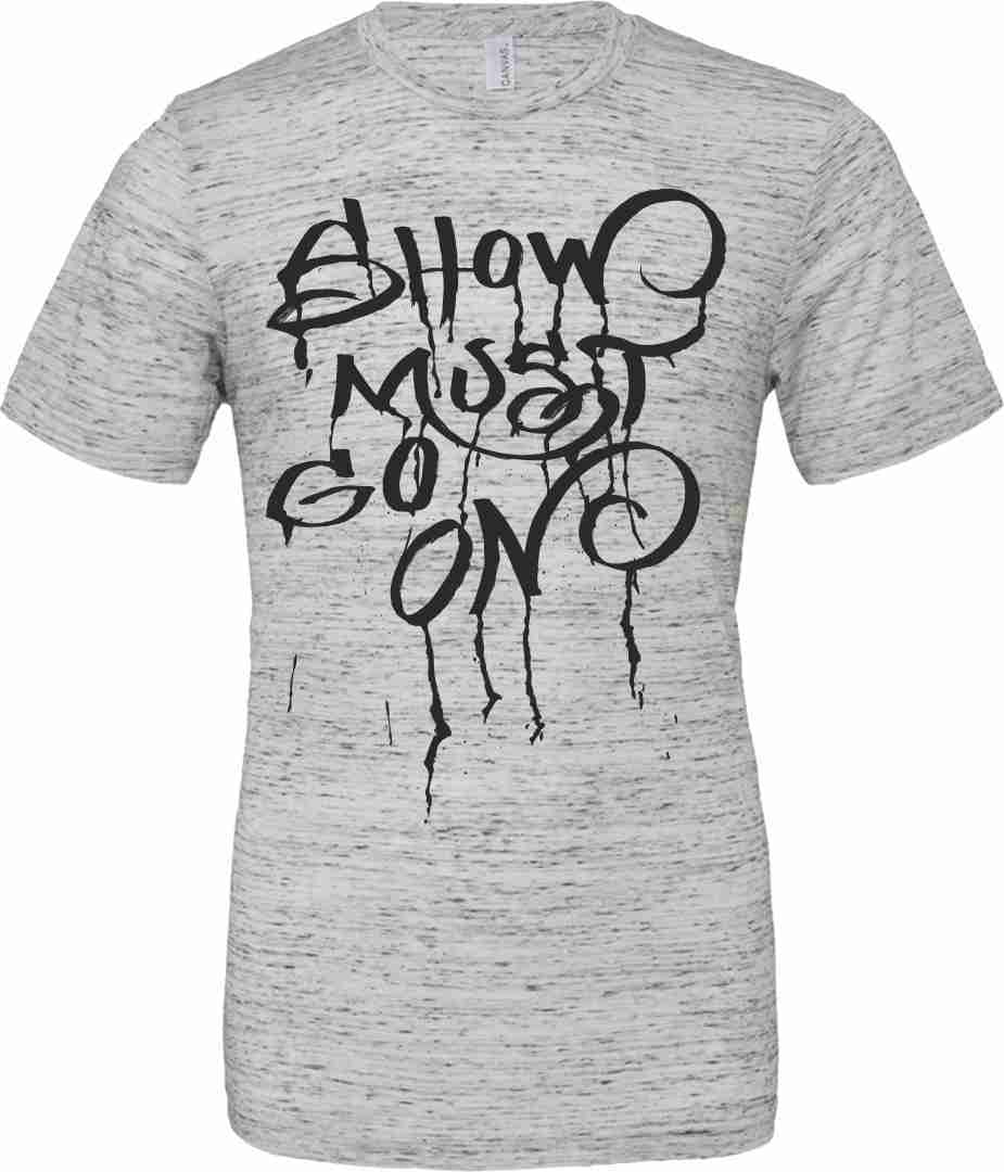 T-shirt unisex Poly-Cotton EFFETTO MARMO con stampa titolo: SHOW