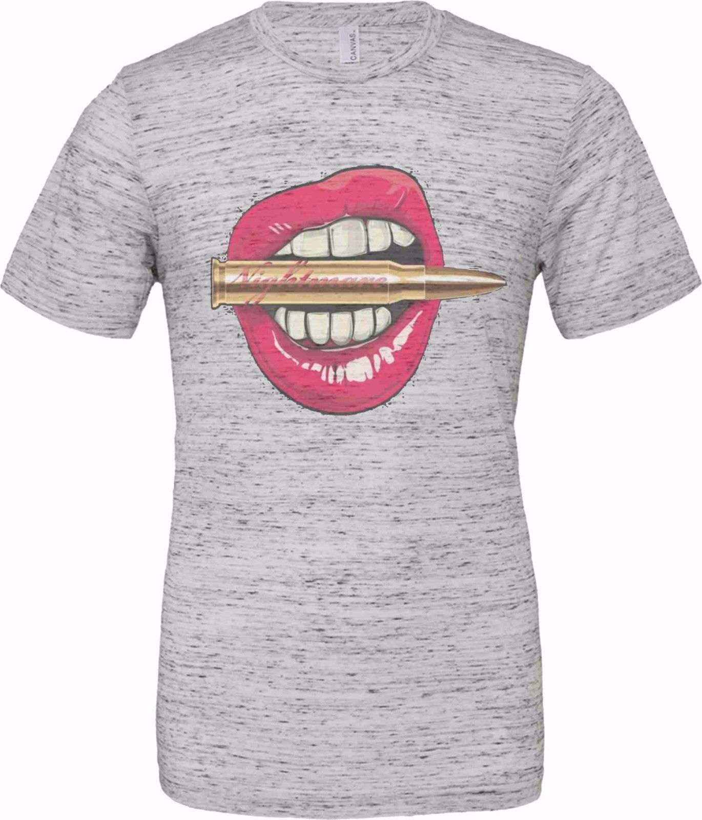 T-shirt unisex Poly-Cotton EFFETTO MARMO con stampa titolo: LABBRA